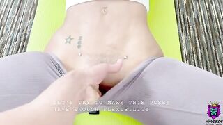 A naive yoga student with a thick ass gets fucked hard