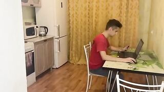 The computer broke down, so I called a friend to fix it, and he had his way with me