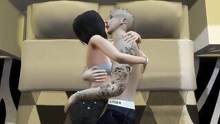 3D Hentai with a hot story of Justin and Selena getting intimate