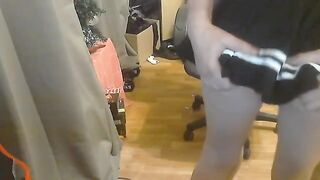 Young schoolgirl fucked hard by her boyfriend on cam show