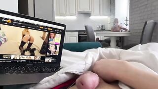 The blonde catches her classmate masturbating, offers to help with a solution