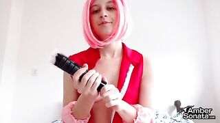 Sakura teaches how to masturbate with her erotic instructions