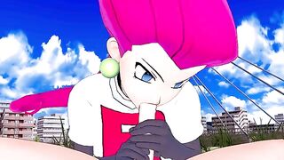 Jessie Team Rocket fuck your rocket Pokemon in POV