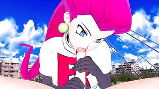 Jessie Team Rocket fuck your rocket Pokemon in POV