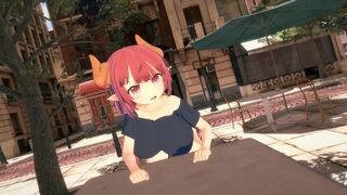 Kobayashi and Iruru have a date with an invisible guest