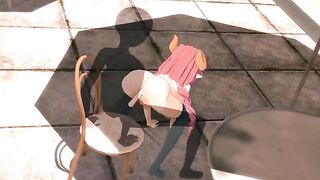 Kobayashi and Iruru have a date with an invisible guest
