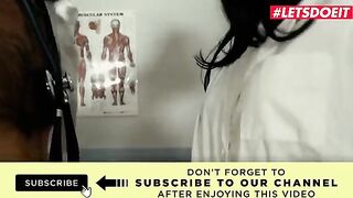 Doctor fucks two hot teen nurses in a steamy threesome scene