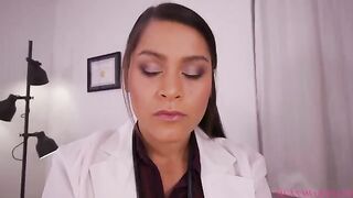 The naughty nurse Meana Wolf gives you some personal medicine instructions