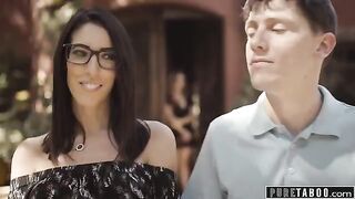 A lonely widow, Natasha Nice, got so fucking tired of her neighbor’s cock swinging
