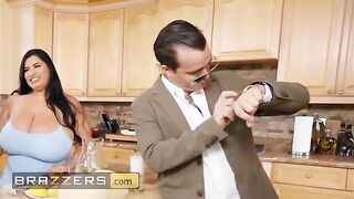 Two horny hussies, Sofia Rose and Ms London, share a double-ended dildo