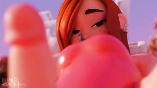 Wendy takes a big dipper by the pool in this hot scene