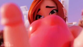 Wendy takes a big dipper by the pool in this hot scene