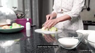 American Pie from Luxury Girl, showcasing steamy kitchen action with a stunning Russian beauty