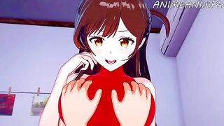 Rent a Girlfriend Chizuru Mizuhara gets fucked hard in hentai