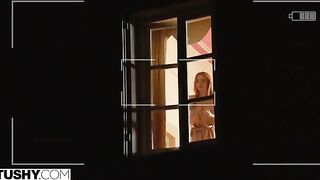 Redhead Scarlett proves how scandalous she is in intense anal action