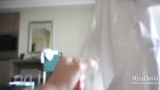 Relax on vacation with a stunning babe and intense action