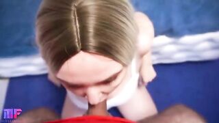 A stepmom with big boobs seduces her stepson and gets a load in her mouth