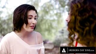 Casey Calvert and Arabelle Raphael shared cock with Casey's ex-boyfriend in a threesome