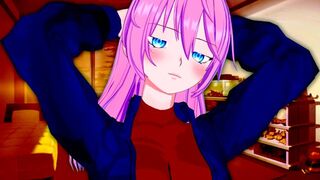 Hentai with the cute Shikimori girl from Koikatsu Party in action