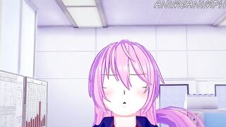 Hentai with the cute Shikimori girl from Koikatsu Party in action