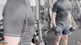 A girl got creampied by her personal trainer accidentally
