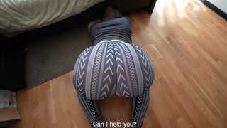 A stepsister is stuck and her stepbrother helps her twice