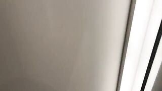 A hot chick is fucking with assistant in the fitting room of a store