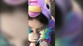 A girl ran to a stranger, got fucked outdoors, and enjoyed it