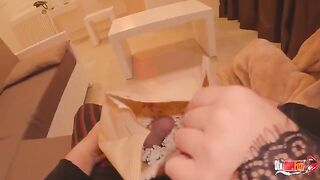Pervert dude fucked his stepmom in the popcorn box