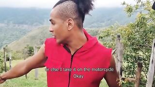 The girl pays for the car repair with her pussy on the street