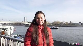 First rimjob and porn with Asia College Girl Luna I - Pickup and Rough Fuck - Hairy Pussy German Scout