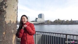 First rimjob and porn with Asia College Girl Luna I - Pickup and Rough Fuck - Hairy Pussy German Scout