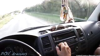 A hot chick hitchhikes and gets fucked on the way