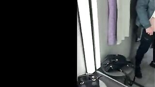 A guy fucked me in the fitting room and I walked with cum on my face
