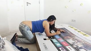 Fucking my stepmom through a hole in a box, she thought it was my dad - A steamy step-fantasy encounter!