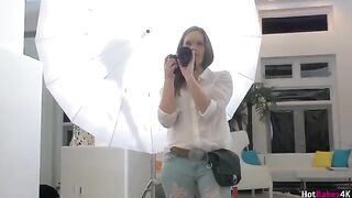 The photographer fucked in the pussy by two girls, including the flexible Jenna J Ross