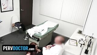 A young ginger girl visited a doctor to solve health problems