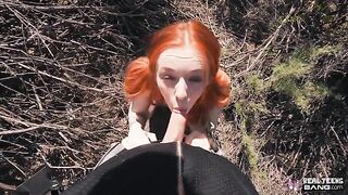 Ginger teen Madi Collins gets banged hard for sex and cum