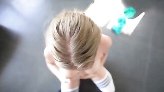 A sweet gym girl got banged hard by a horny dude