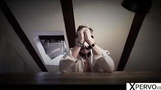 The insatiable step sisters shared the guy's cock and gave foot jobs