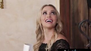 Desperately Mia Malkova trying to get a job at Girlsway