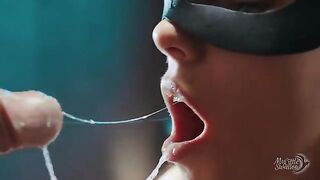 This is what a true cumslut does with used condoms. She drinks the cum