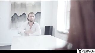 The little girl shows her boyfriend who is the real boss