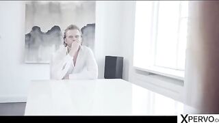 The little girl shows her boyfriend who is the real boss