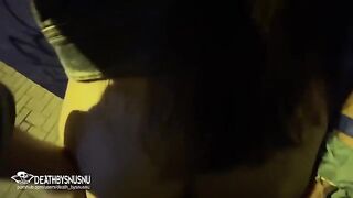 I fucked a Spanish girl in the street after a party