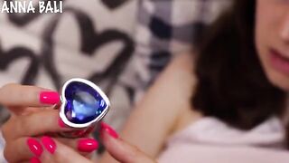 A girl is stuck with a diamond in her ass and needs help to get it out