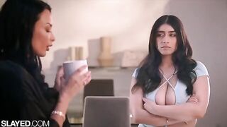 Teacher Anissa gave a lesson in intimacy to student Violet