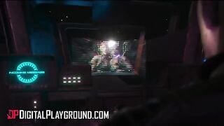 The captain's reward for his crew's hard work: a steamy threesome with Emily and Ruby