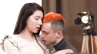 Day pickup results in a hot hookup for this eager teeny