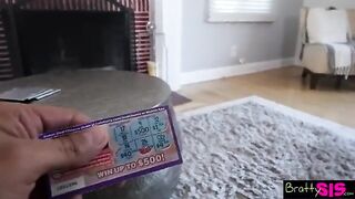 The stepbrother wants her to suck his cock. It's not polite to refuse